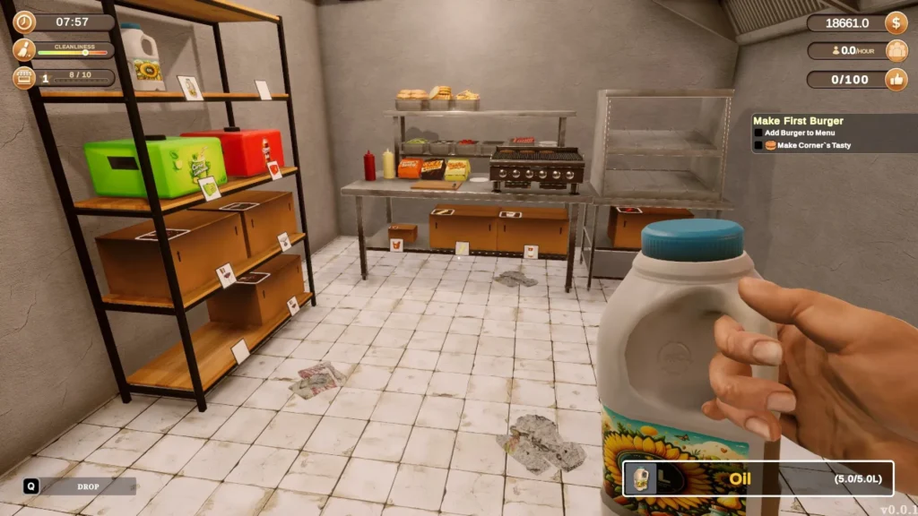 Corner Kitchen Fast Food Simulator fitgirl gameplay